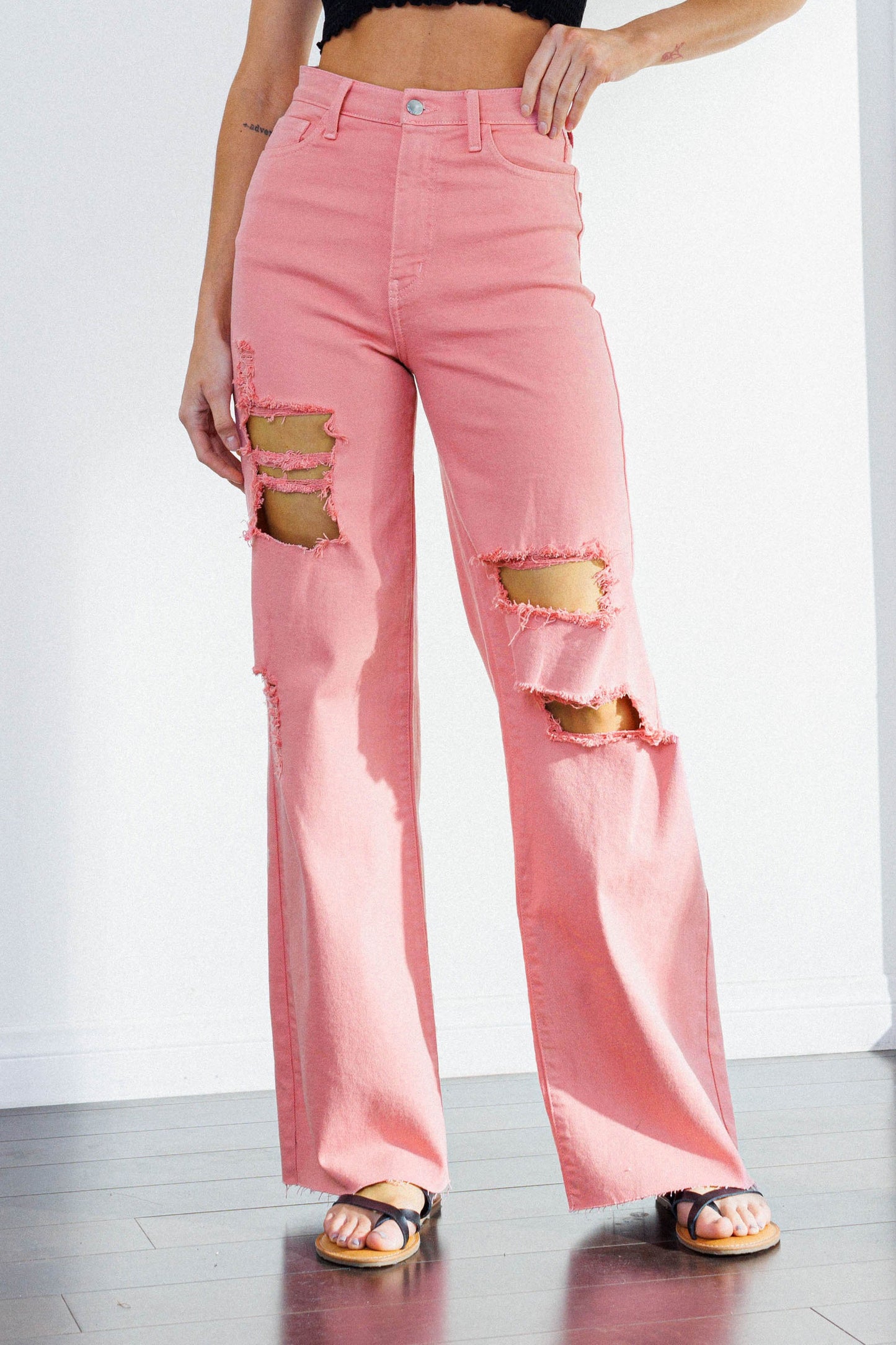 Blush High Rise Jeans