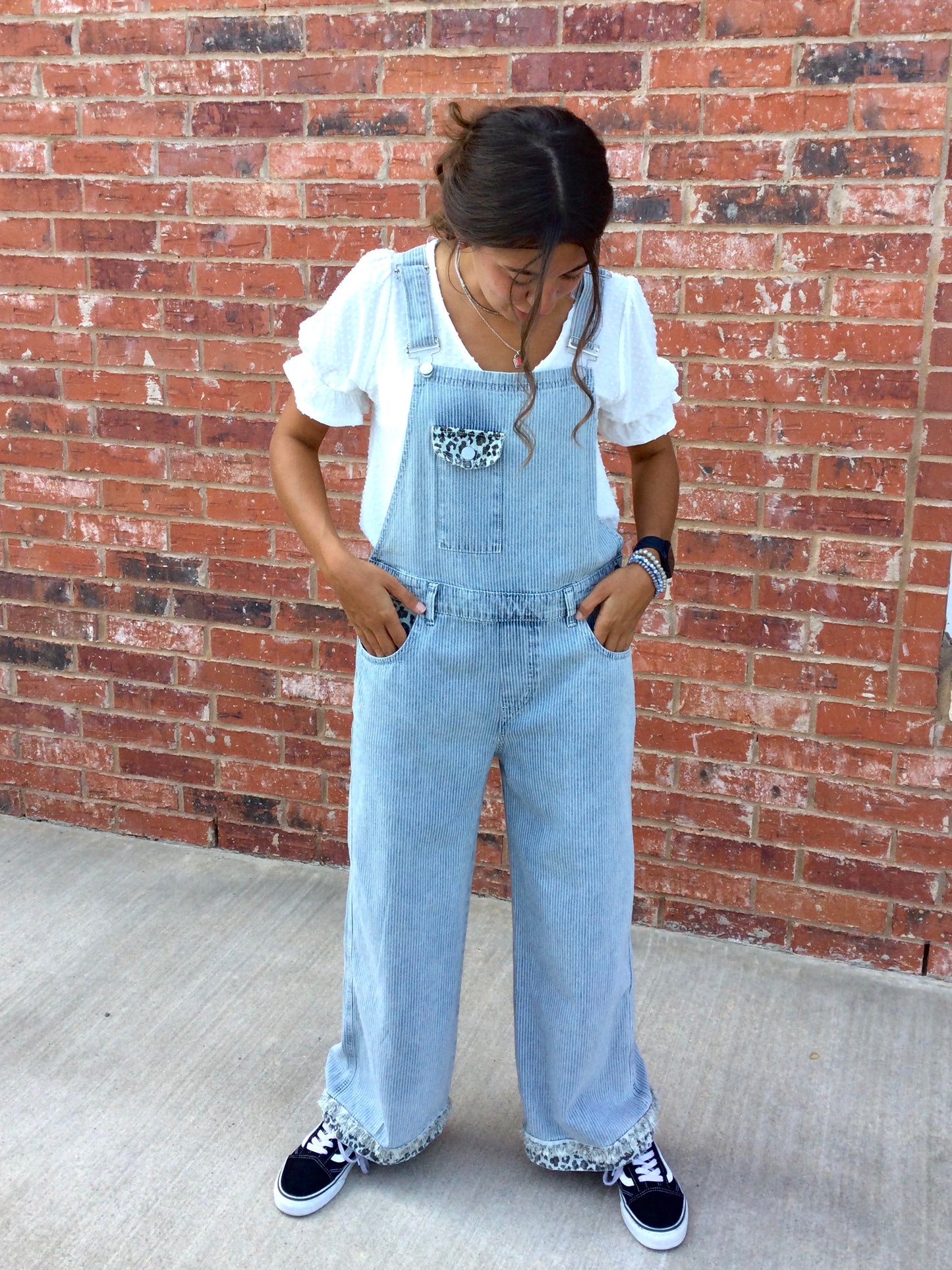 Pin Stripe Overalls