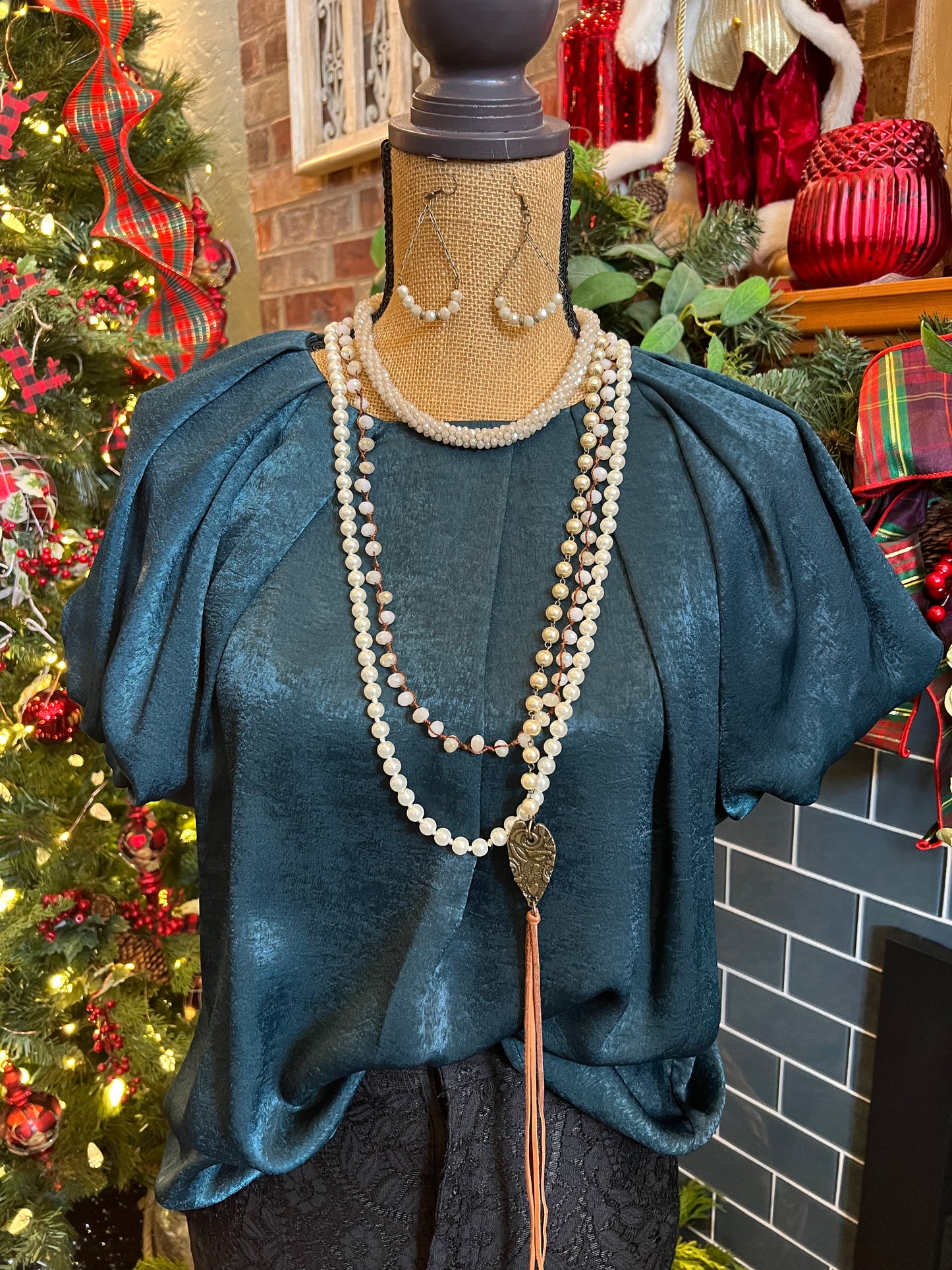 Teal Puffy Sleeve