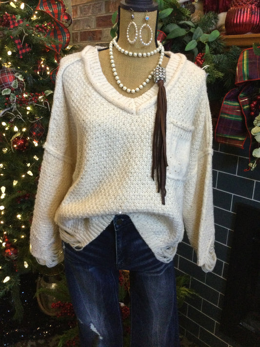 Champagne Knit Sweater