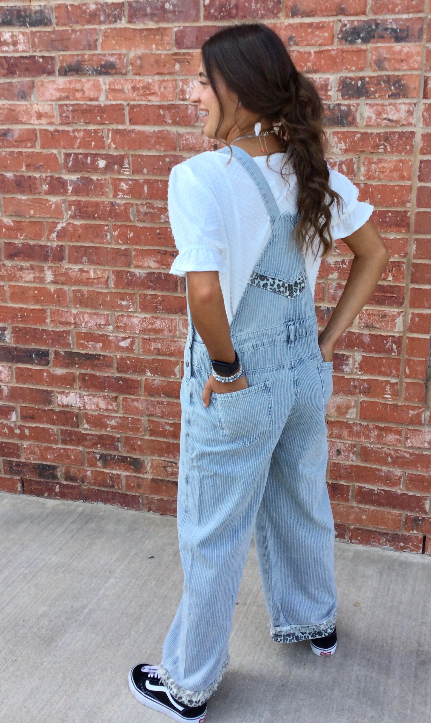 Pin Stripe Overalls